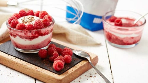 Himbeer Protein Dessert | Gesunde Belohnung