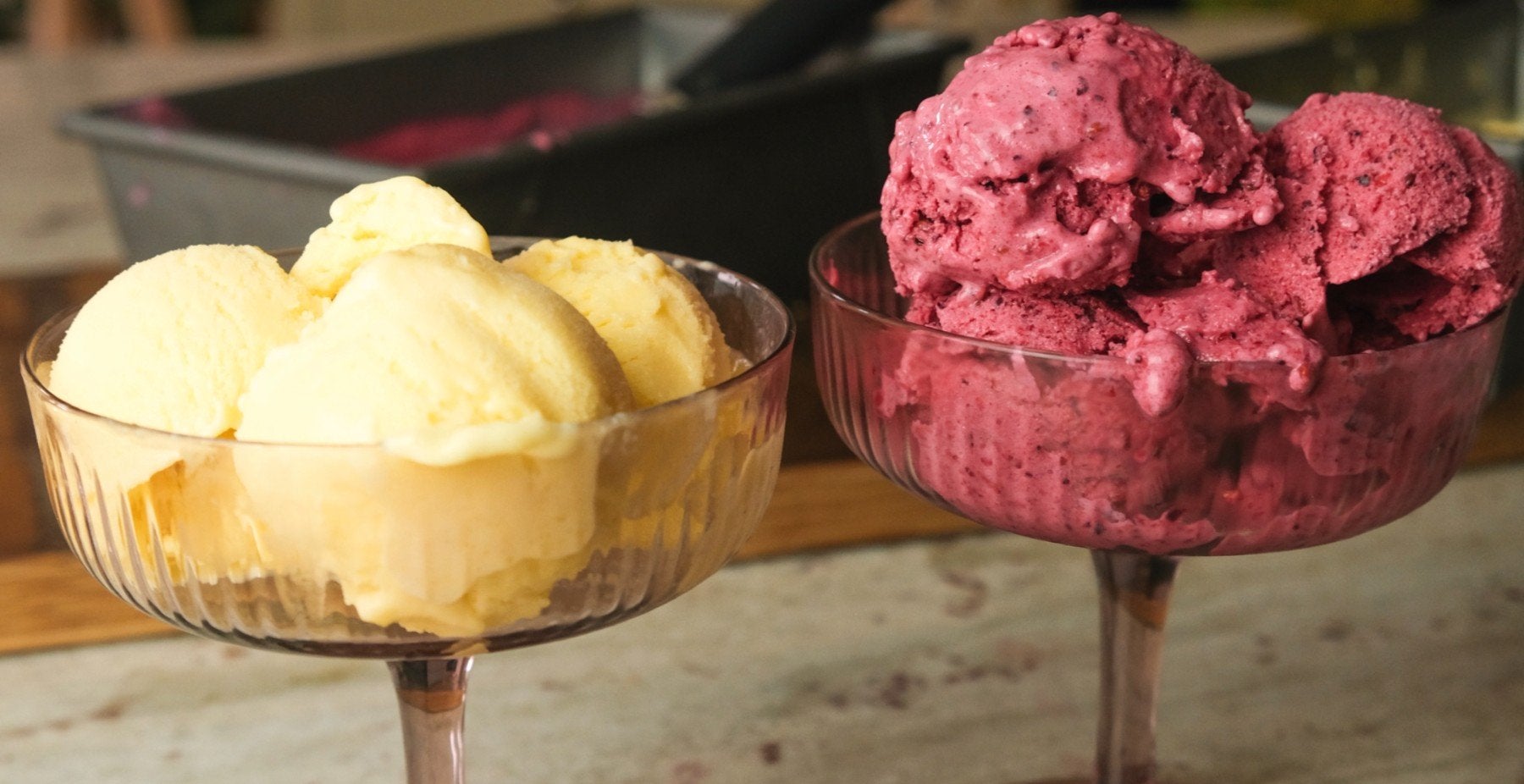 Frozen Protein Yoghurt Zweierlei