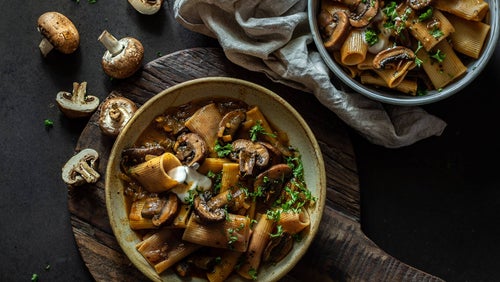 Cremige One Pot Pilz Pasta