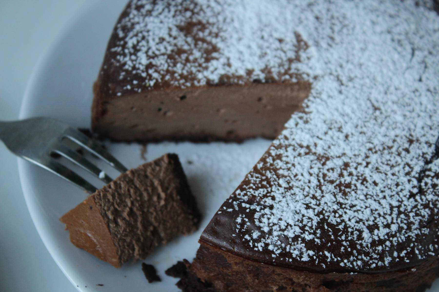 Proteinreicher Schokoladen Käsekuchen