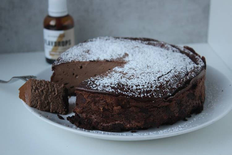 Proteinreicher Schokoladen Käsekuchen