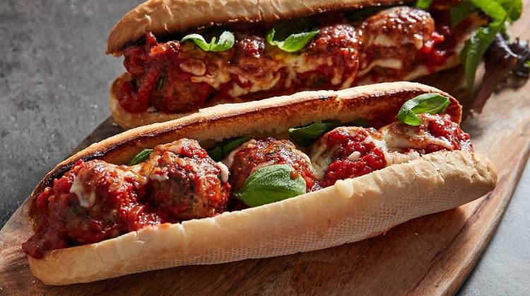 Veganes "Meatball" Sandwich