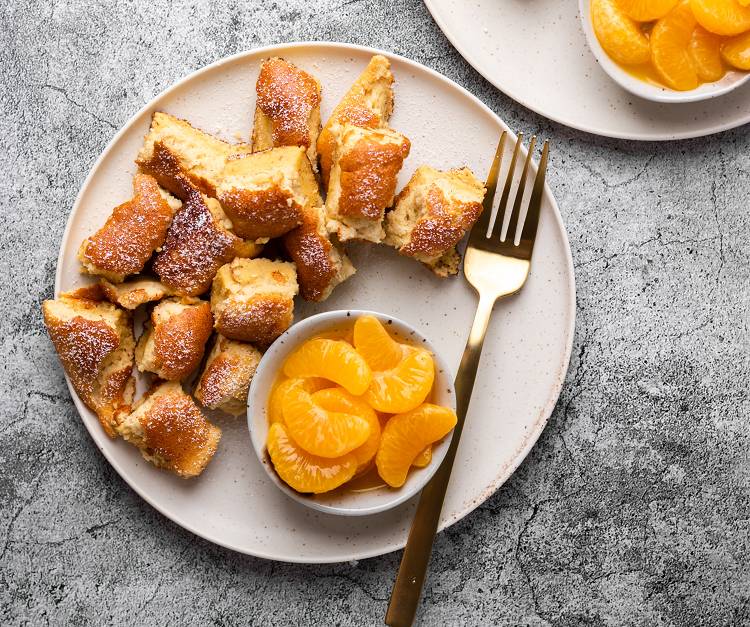 Protein Kaiserschmarrn mit Mandarinen-Kompott