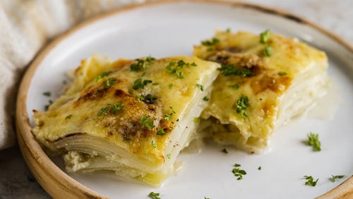 Low Carb Kohlrabi Gratin