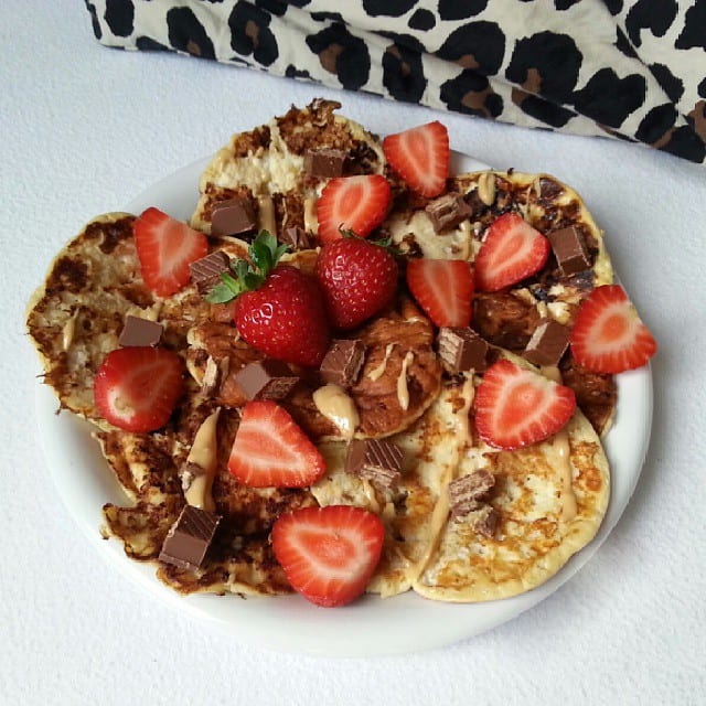 Bananen Hüttenkäse Pancakes