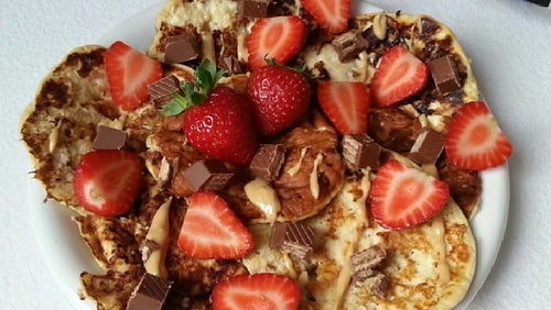 Bananen Hüttenkäse Pancakes