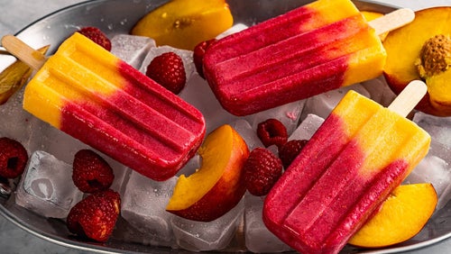 Himbeer Pfirsich Protein Eis | Die erfrischende Abkühlung