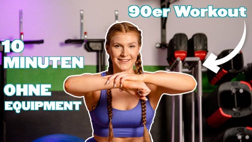 10 Minuten 90er Jahre Workout mit Sophia | Ohne Equipment
