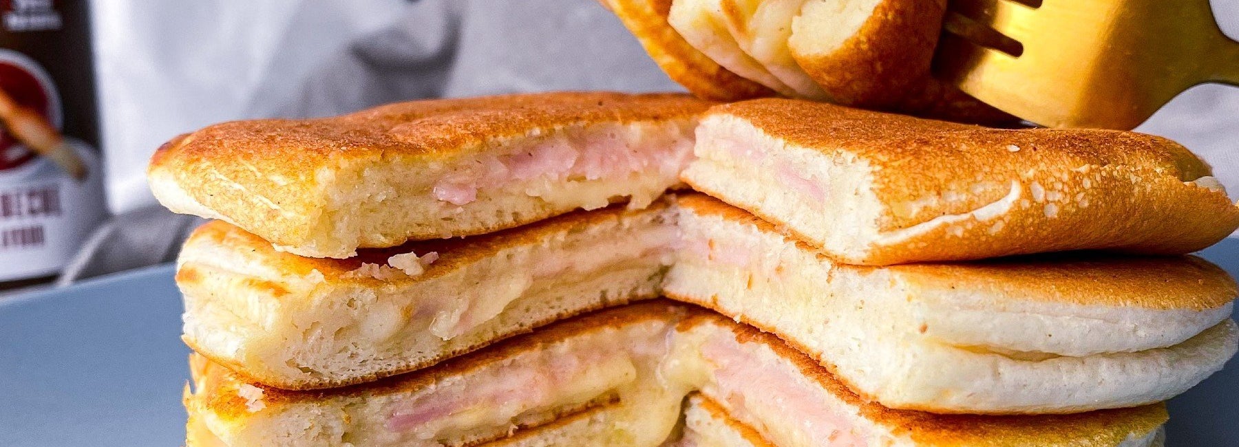ham and cheese pancakes