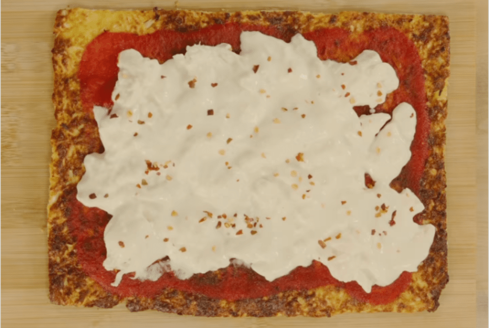 Air-fried Cauliflower Pizza With Burrata