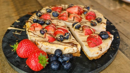 High-Protein Peanut Butter Cheesecake