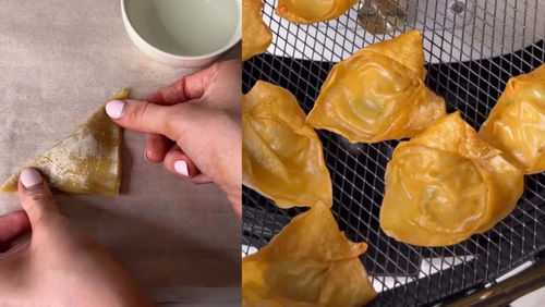 Air-Fried Pork Gyozas