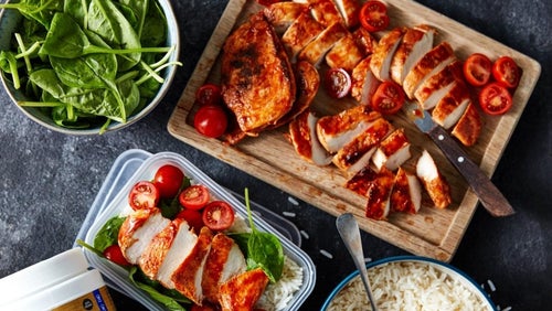 Chicken Meal Prep | Barbecue Chicken & Rice