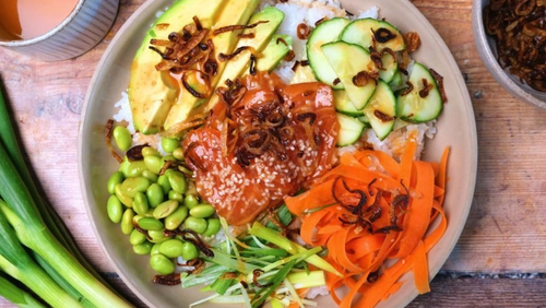 Salmon Poke Bowl Recipe | High-Protein Meal Prep