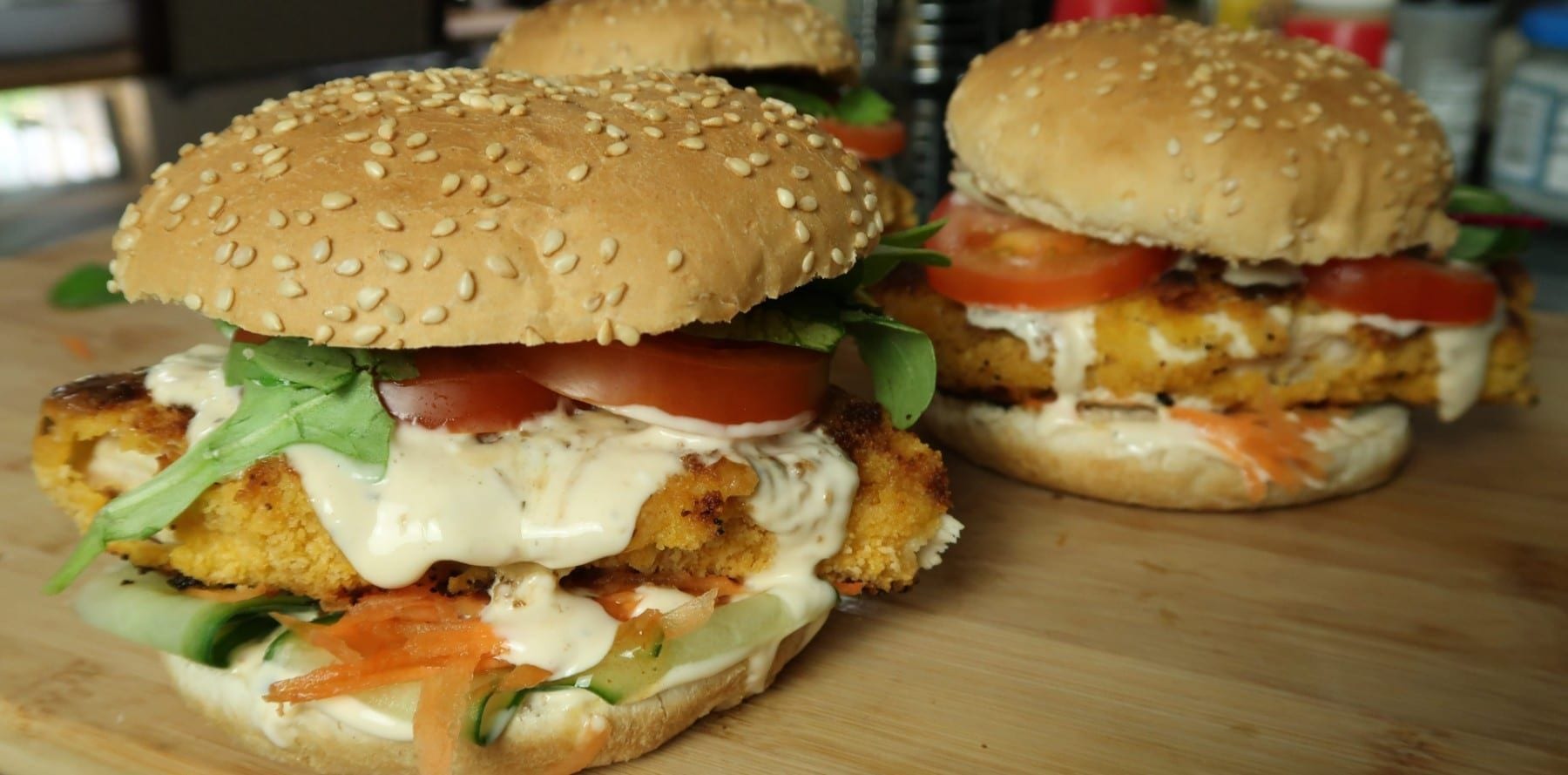 Crispy Sweet Chilli Chicken Burger