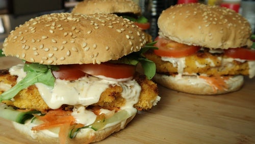 Crispy Sweet Chilli Chicken Burger