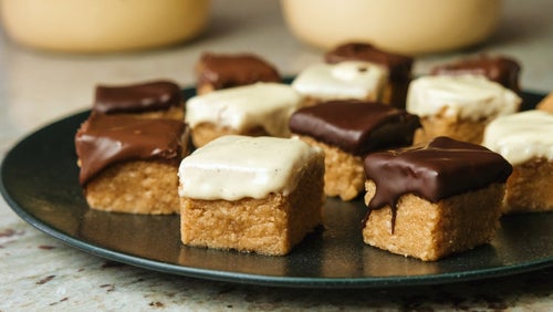 Cookie Dough Squares ohne Backen