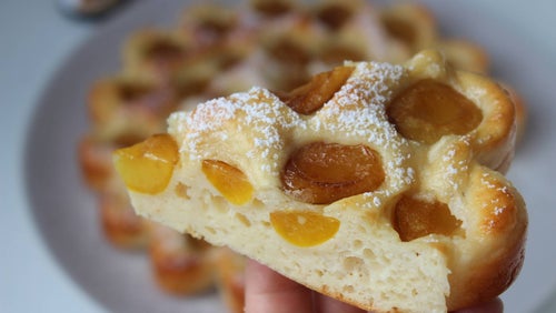 Proteinreicher Pflaumen Kuchen