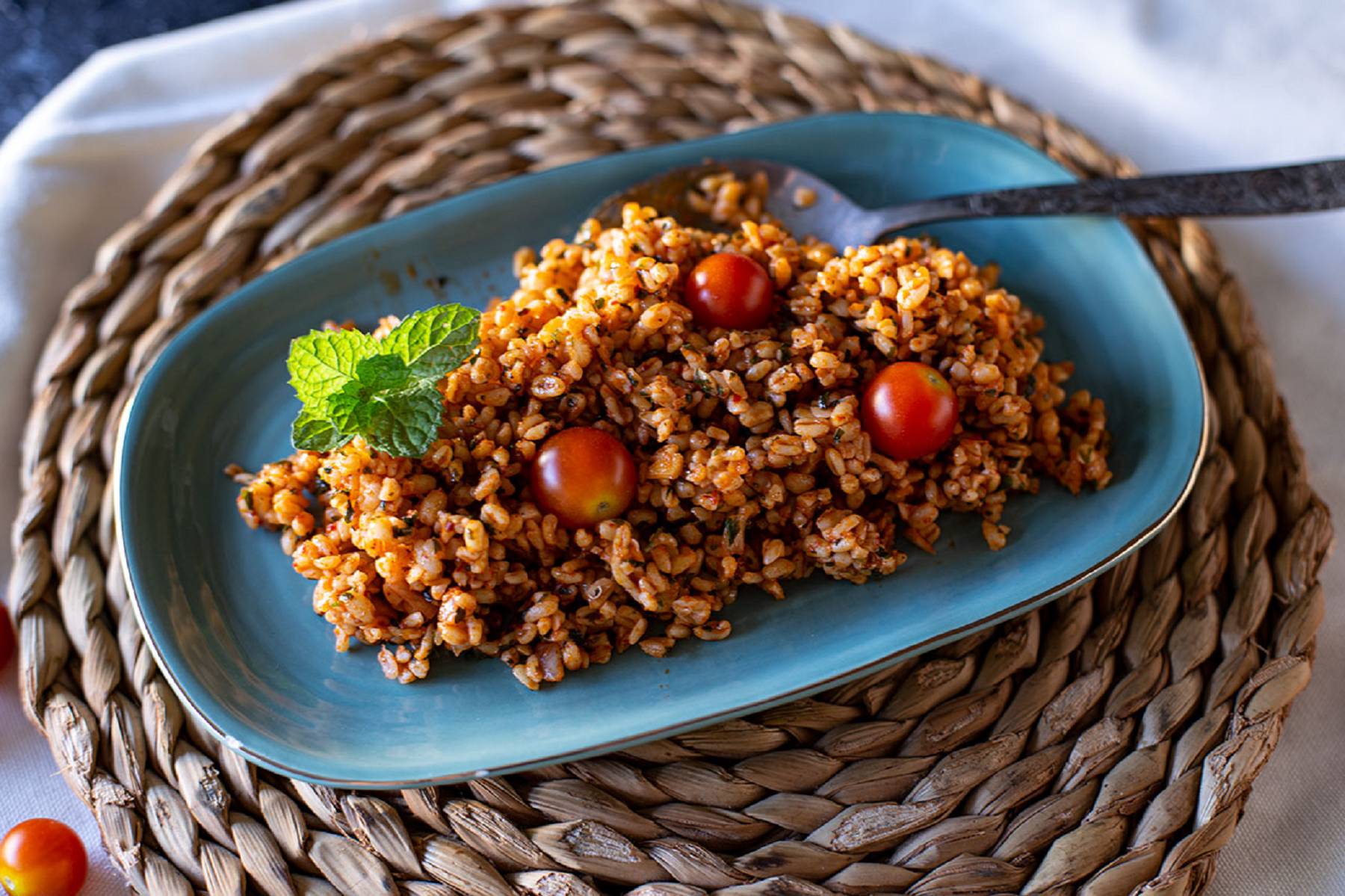 Bulgur Salat mit Tomaten | Gesunde Beilagen