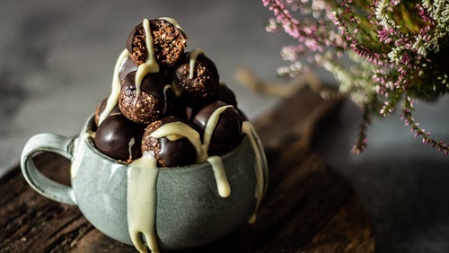 Schokoladen Protein-Kugeln ohne Backen