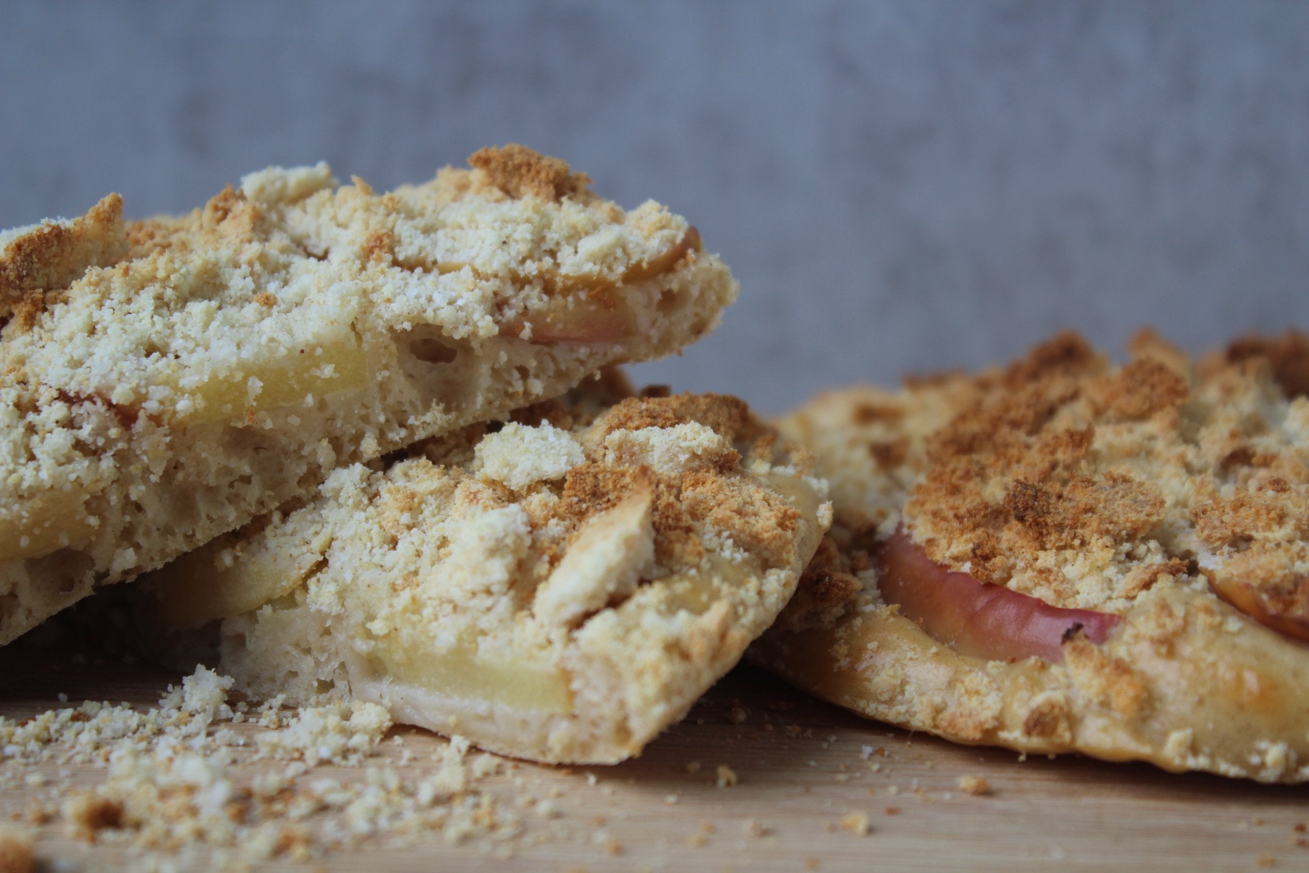Kalorienarme Apfel-Streusel Taler