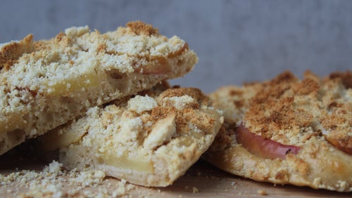 Kalorienarme Apfel-Streusel Taler
