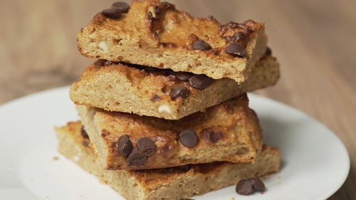 Proteinreiche Kichererbsen Blondies | Vegane Desserts