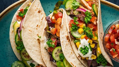 Tacos mit Hähnchenfilet & Tomaten-Salsa