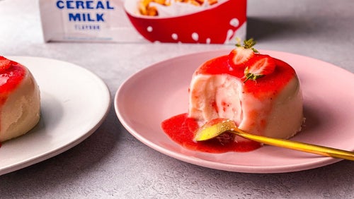 Proteinreiche Panna Cotta | Gesundes Dessert