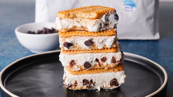 Proteinreiches Sandwich Eis