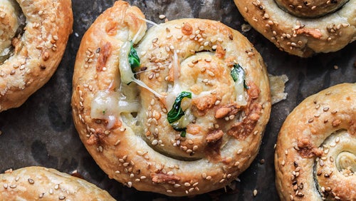 Spinat-Käse-Schnecken mit nur 5 Zutaten | Veganes Rezept