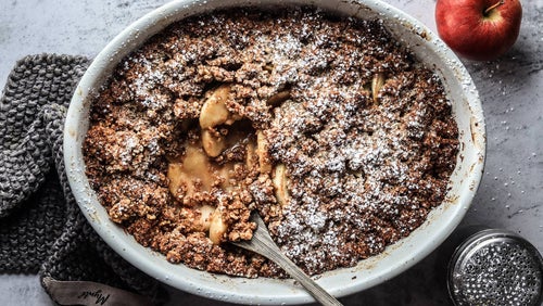 Veganer Apfel Crumble | Dessert Rezept