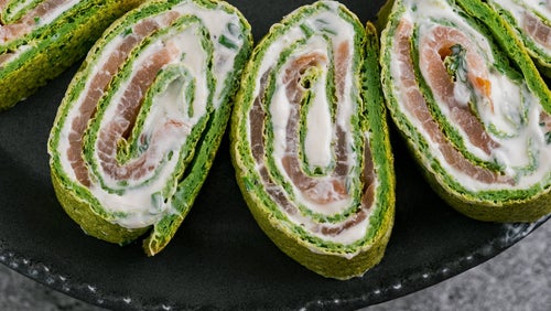 Spinat Omelett mit Lachs | Meal Prep Idee
