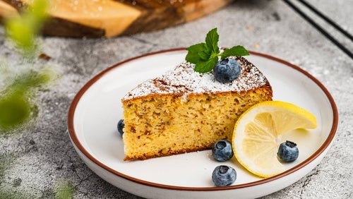 Low Carb Zitronen-Vanille-Kuchen | Gesundes Dessert-Rezept