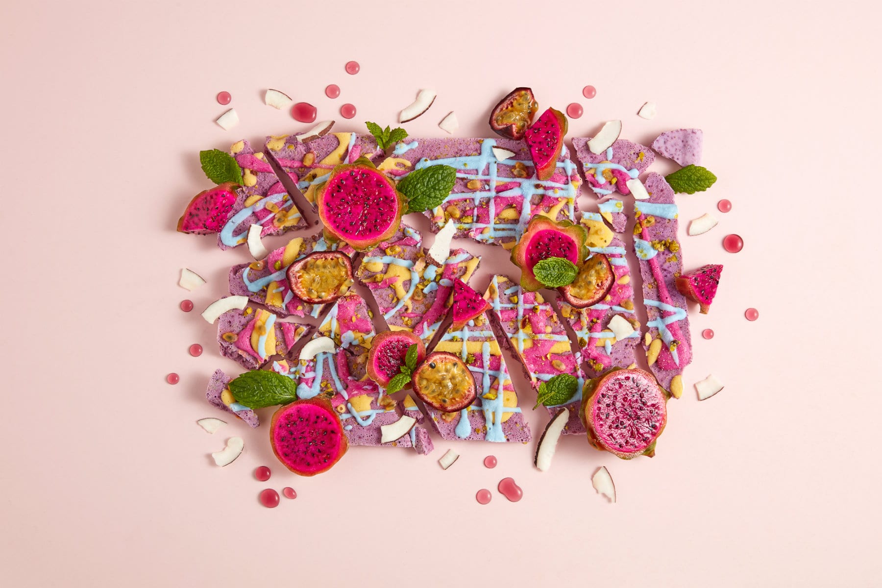 Frozen Joghurt Unicorn-Bark | Gesunder Protein-Snack