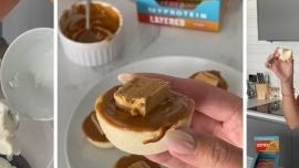 Gebackene Mini-Protein-Käsekuchen