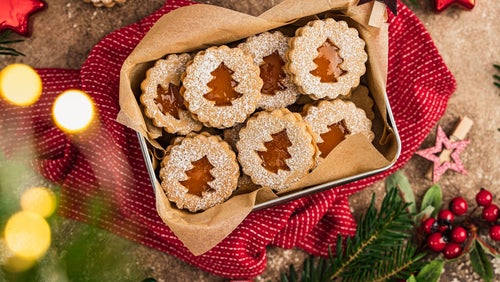 Festliche Spitzbuben | Weihnachtsrezept