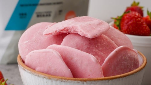 Kalorienarme Erdbeer-Joghurt-Bites
