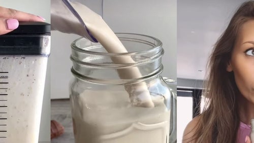 Proteinreicher Haselnuss-Milchshake