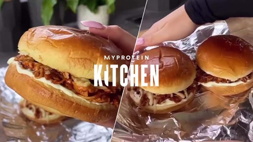 Pulled BBQ Hähnchen Burger