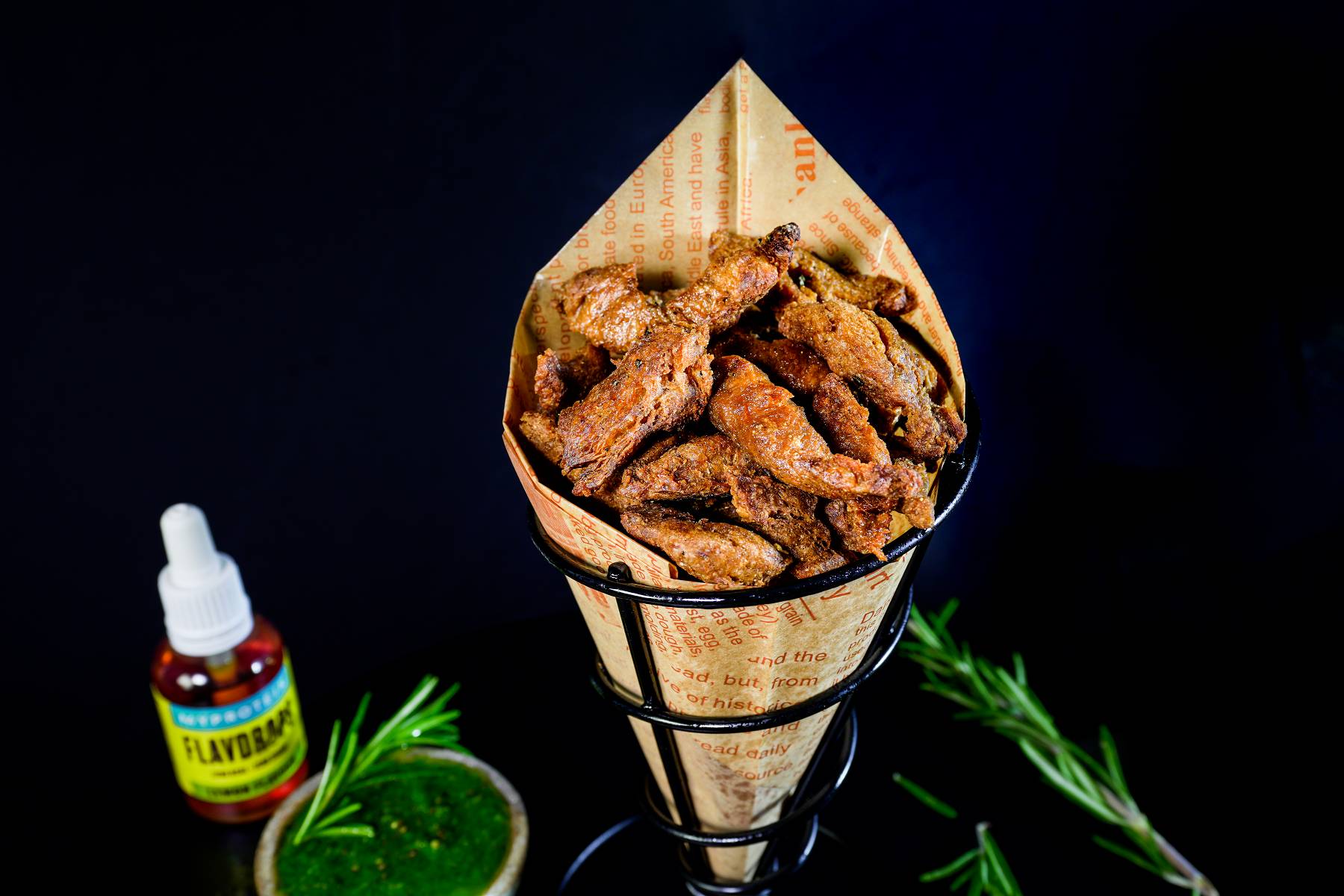 Knusprige Soja-Chunks mit Rosmarin