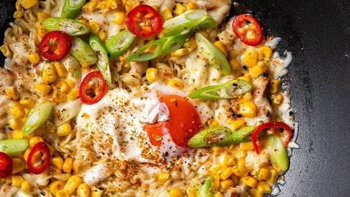 Schnelle Ramen mit Hähnchen