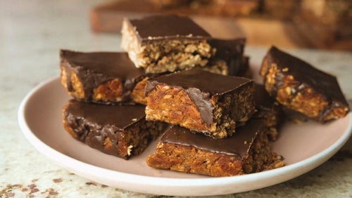 Super einfache Erdnussbutter Flapjacks