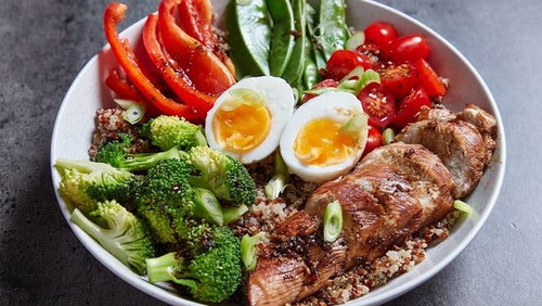 Einfache Protein Bowl Meal Prep