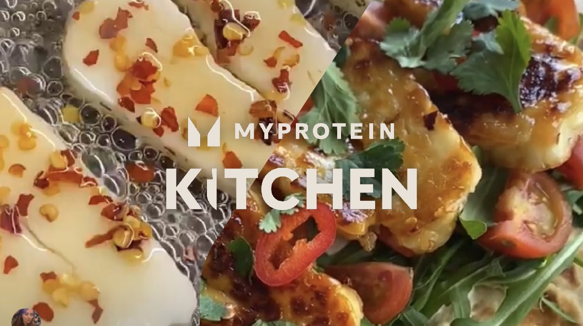 Würziges Honig Halloumi Fladenbrot
