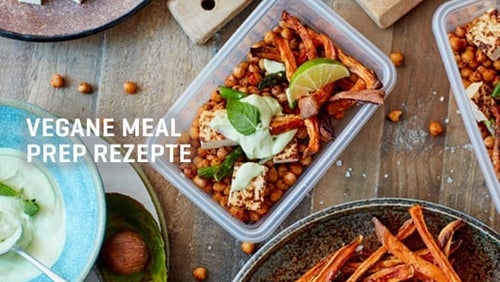 Veganes Meal Prep Rezept | Scharfe Vegane Bowl & Schokoladen Protein Balls