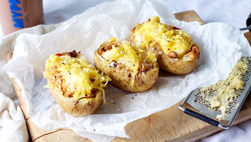 Vegane Baked Potato Burritos | 15-Minuten Rezept