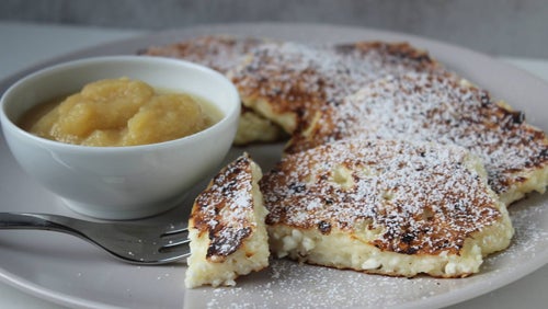 Super-einfache Hüttenkäse Pancakes