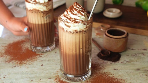 Proteinreicher Mocha Frappe