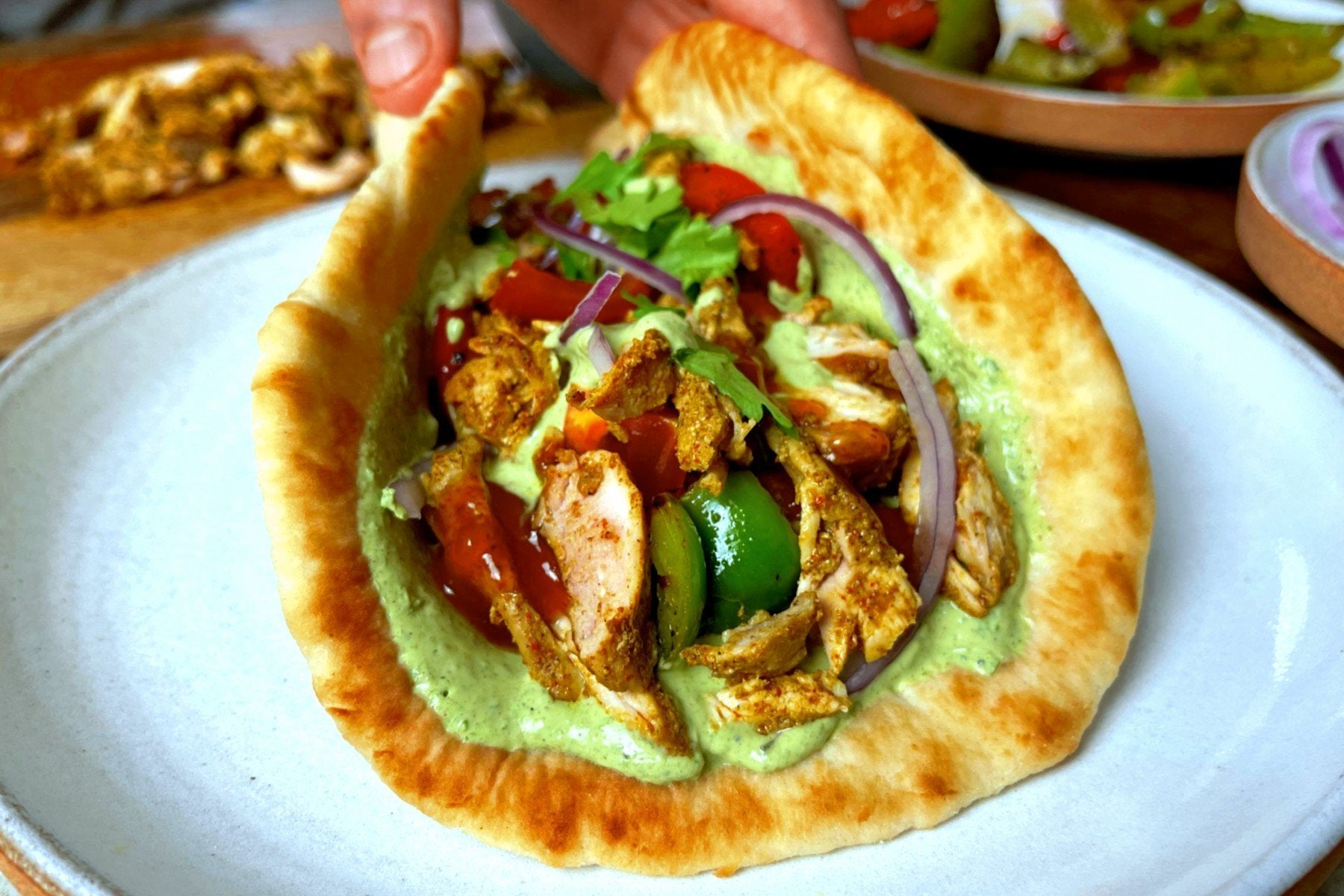 Hähnchen Curry Gyros | Ultimatives Fakeaway Rezept